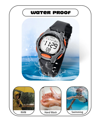 Spiky Spkeva2 Round Digital Kids Sports Watch