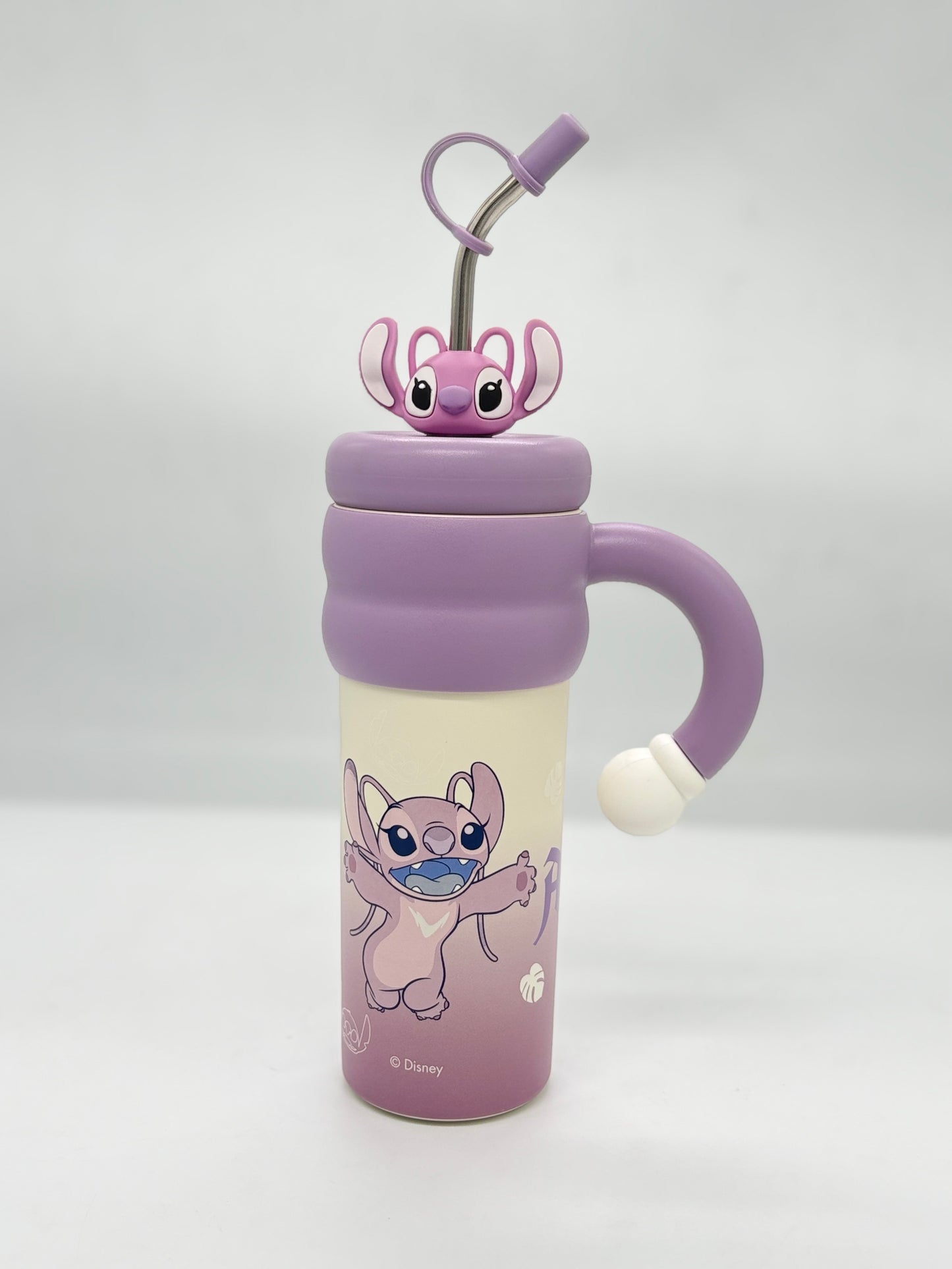 Disney Stitch and Angel Insulated Tumbler 850ml with Straw