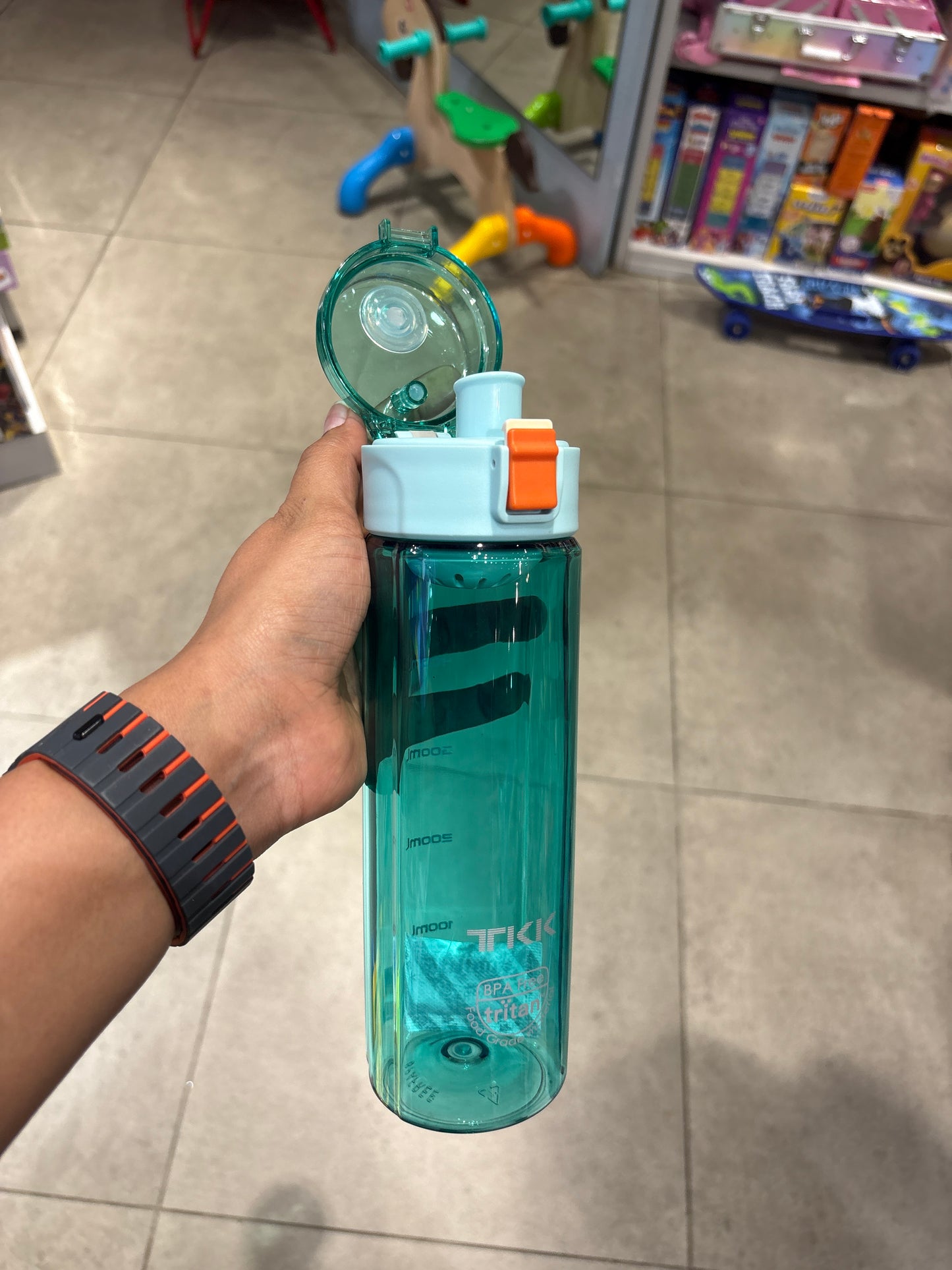 Tikk Push Button Water Bottle – 550ml