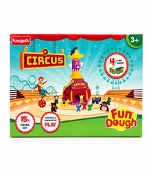 Funskool Fun Dough Circus Playset - 15+ Pieces with 4 Dough Tubs