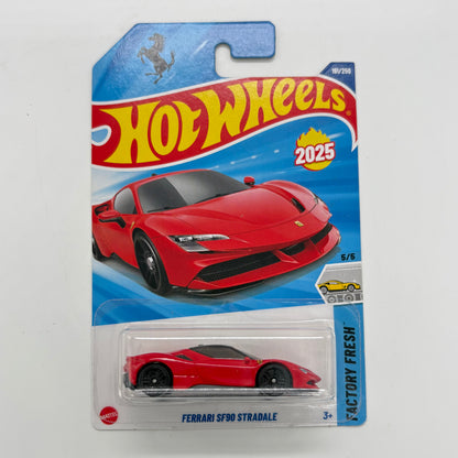 Hot Wheels 1:64 Die-Cast Set of 4 - Ferrari SF90 Stradale, Bounce N Bass, Sushi Tuner, Track Ripper
