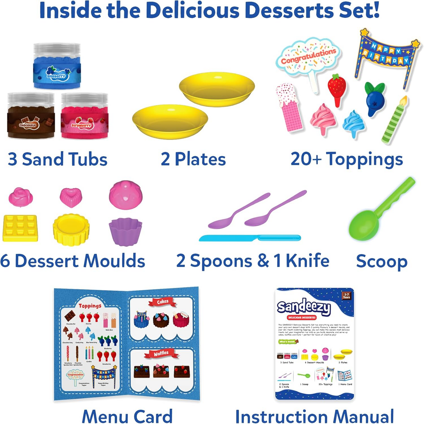 Skillmatics Sandeezy Sand Ice Cream Parlour