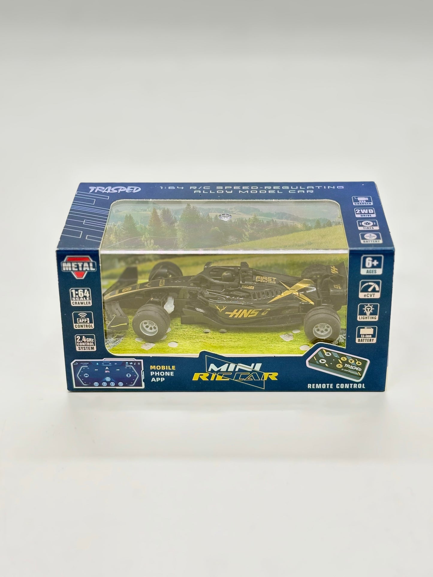 F1 Mini RC Car 1:64 Die Cast