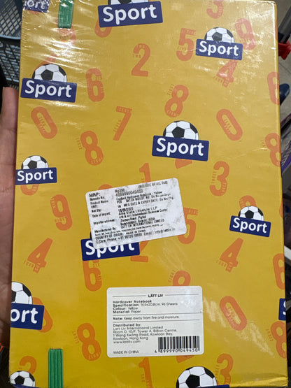 Sport Football Theme Hardcover Notebook