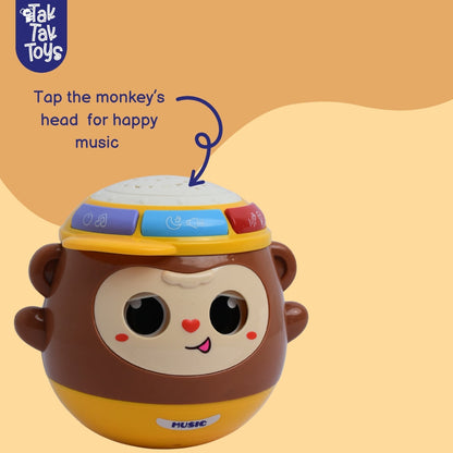 Nubo Jungle Beats Musical Monkey Tumbler Toy
