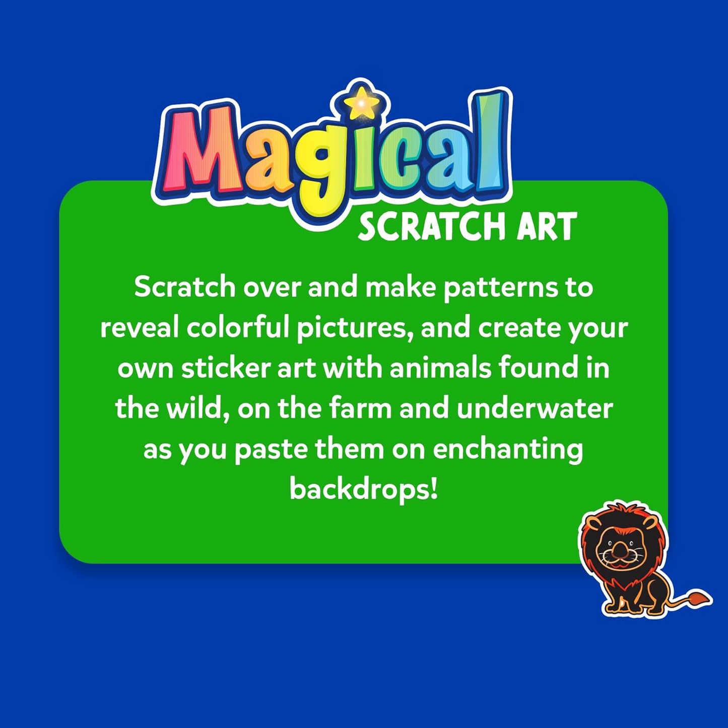 Skillmatics Magical Scratch Art Amazing Animals