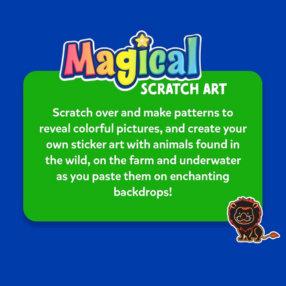 Skillmatics Magical Scratch Art Amazing Animals