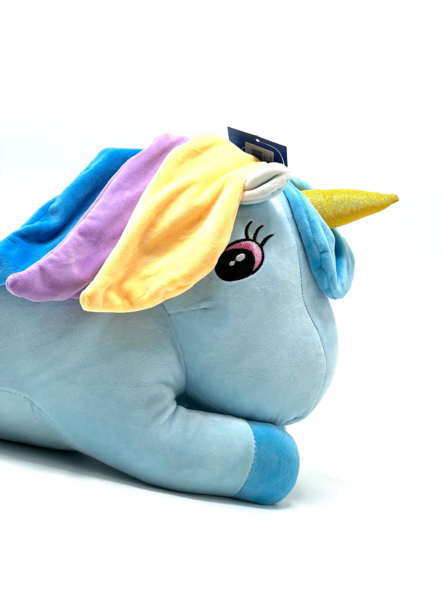 Lying Unicorn with Blanket Soft Toy