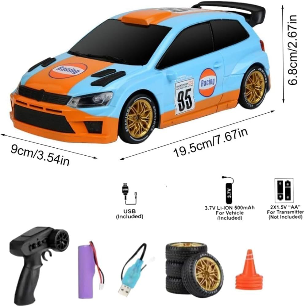 Remote-Controlled German Style Drift Car- 2.4GHz 4WD