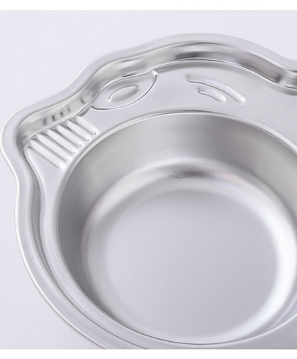 Car Shaped Stainless Steel Divided Food Plate