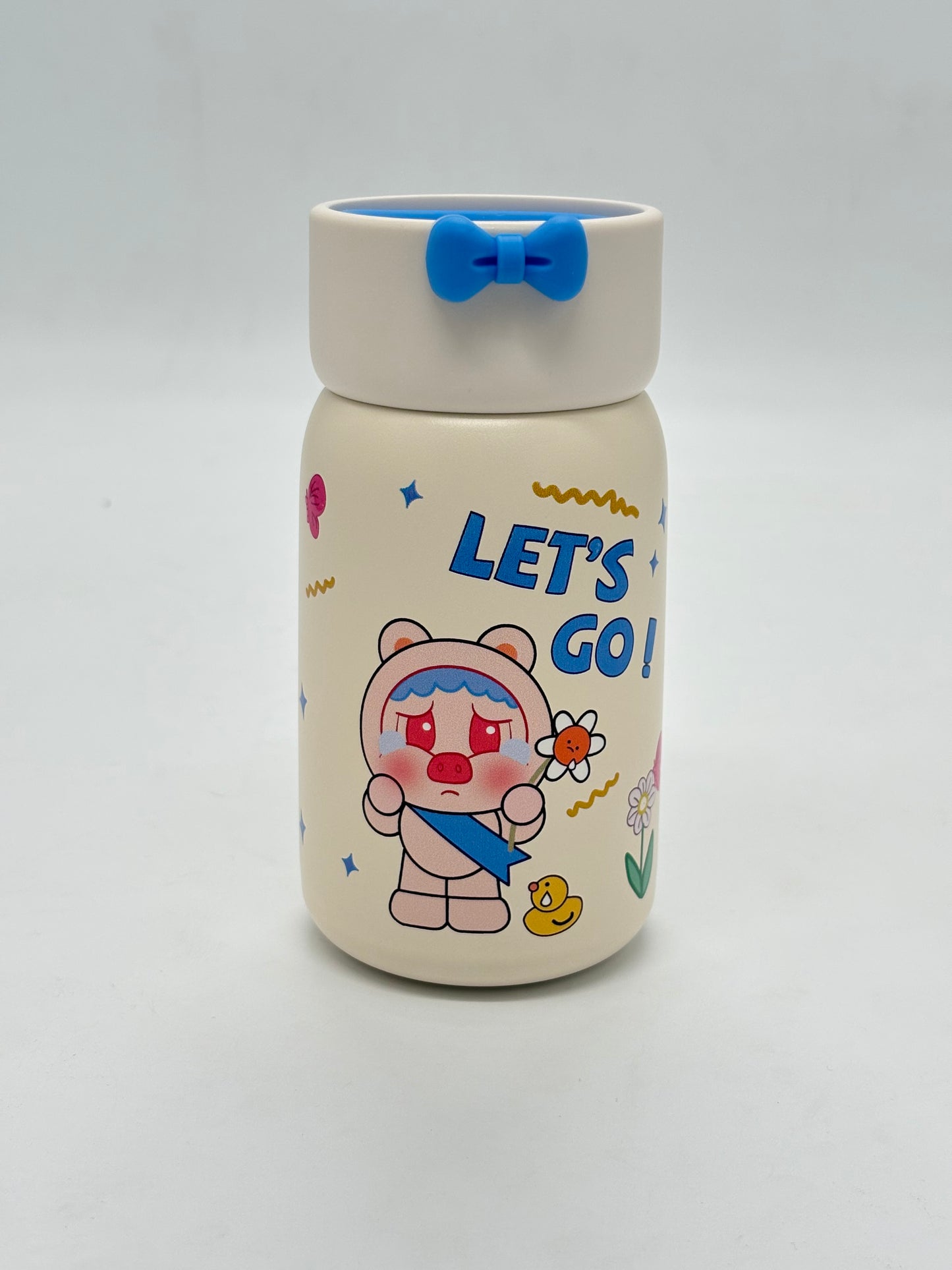 Cute Cartoon Kids Vacuum Mug 300ml with Bow Lid