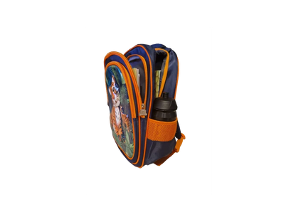 3D Tiger Jungle Print School Backpack