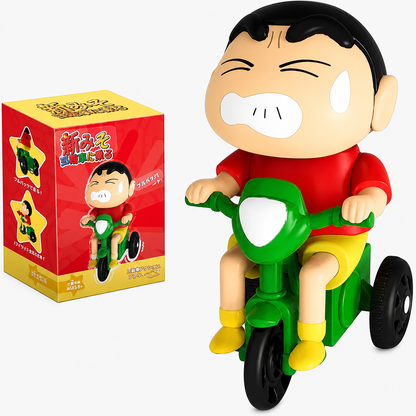 Crayon Shinchan Character Toy - Pull Back Car, Tricycle and Bobble Figure