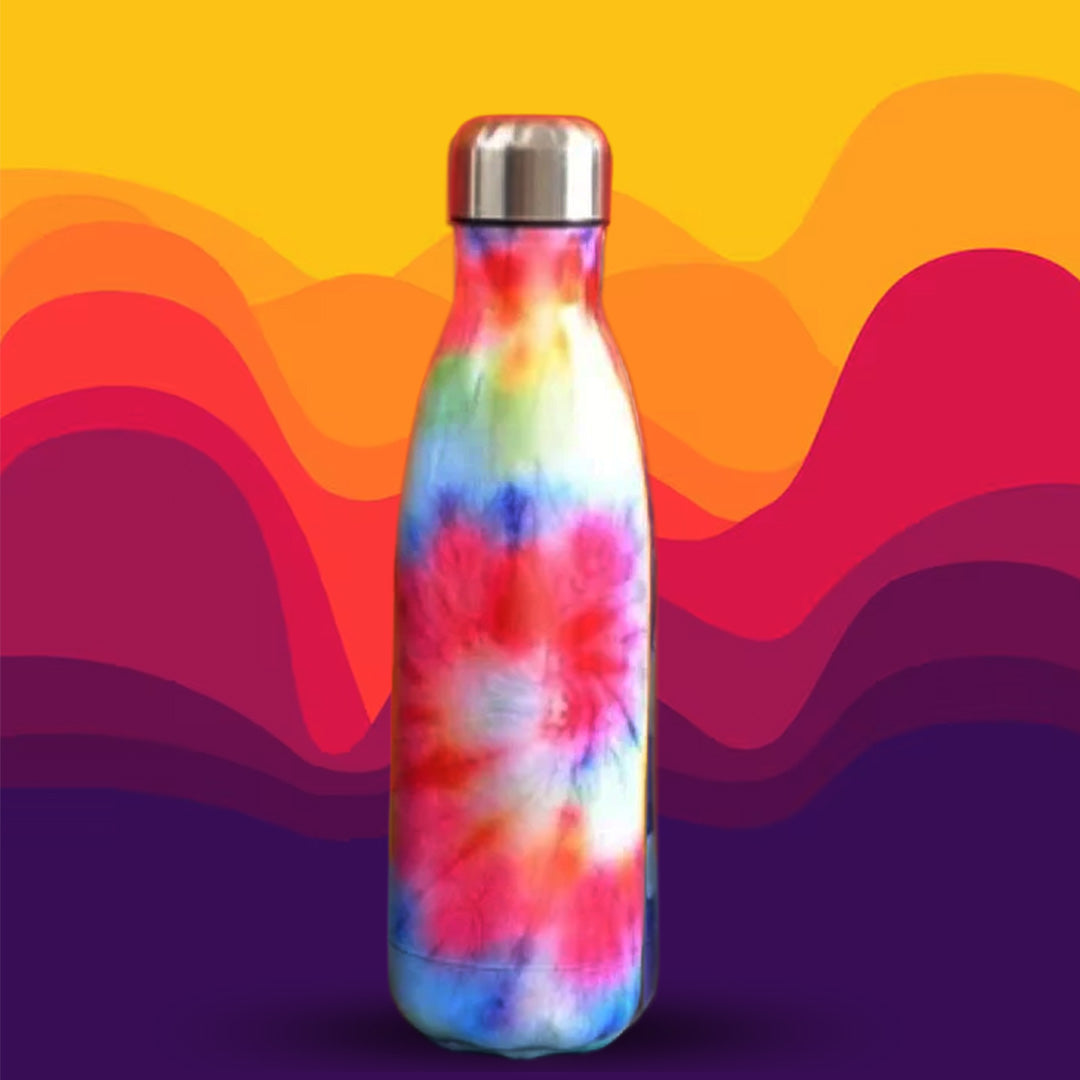 Tie-Dye Print Stainless Steel Vacuum Flask Bottle – 500ml