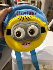 VnM Captain America and Minions Character Plush Sling Bag