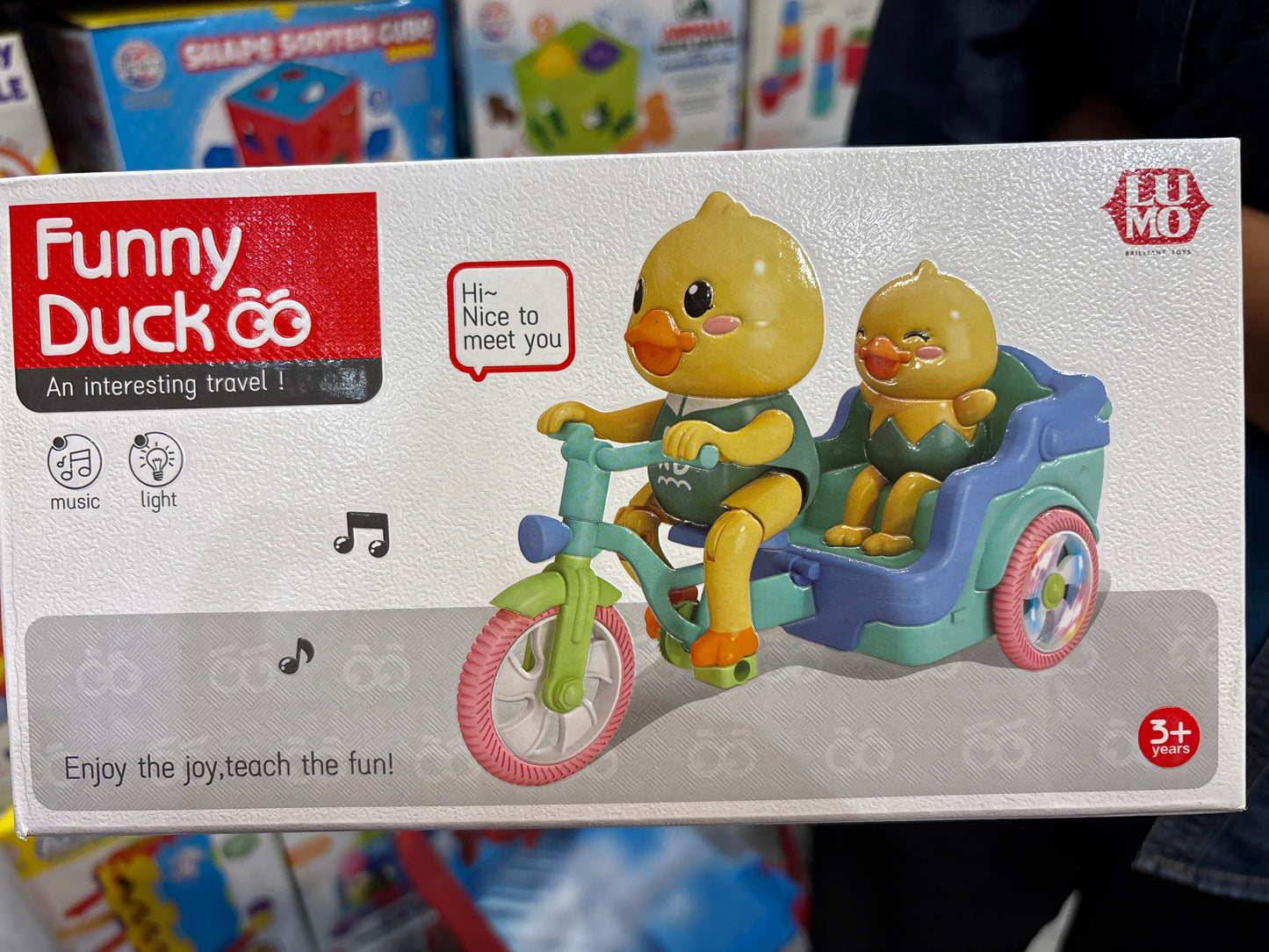 Funny Duck Wagon with Light & Music