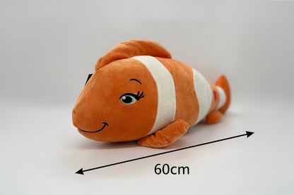 Nemo Clownfish Plush Soft Toy Large Stuffed Fish for Kids 60 cm