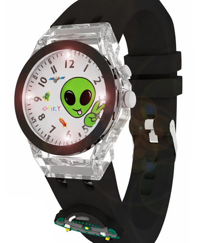 Spiky 3D Cartoon Analog Light Watch For Kids