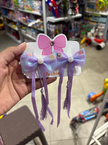 Pearl Bow Hair Clip with Hanging