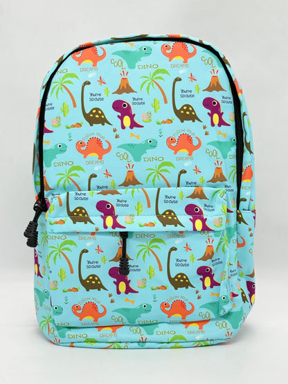 Colorful Dinosaur School Backpack