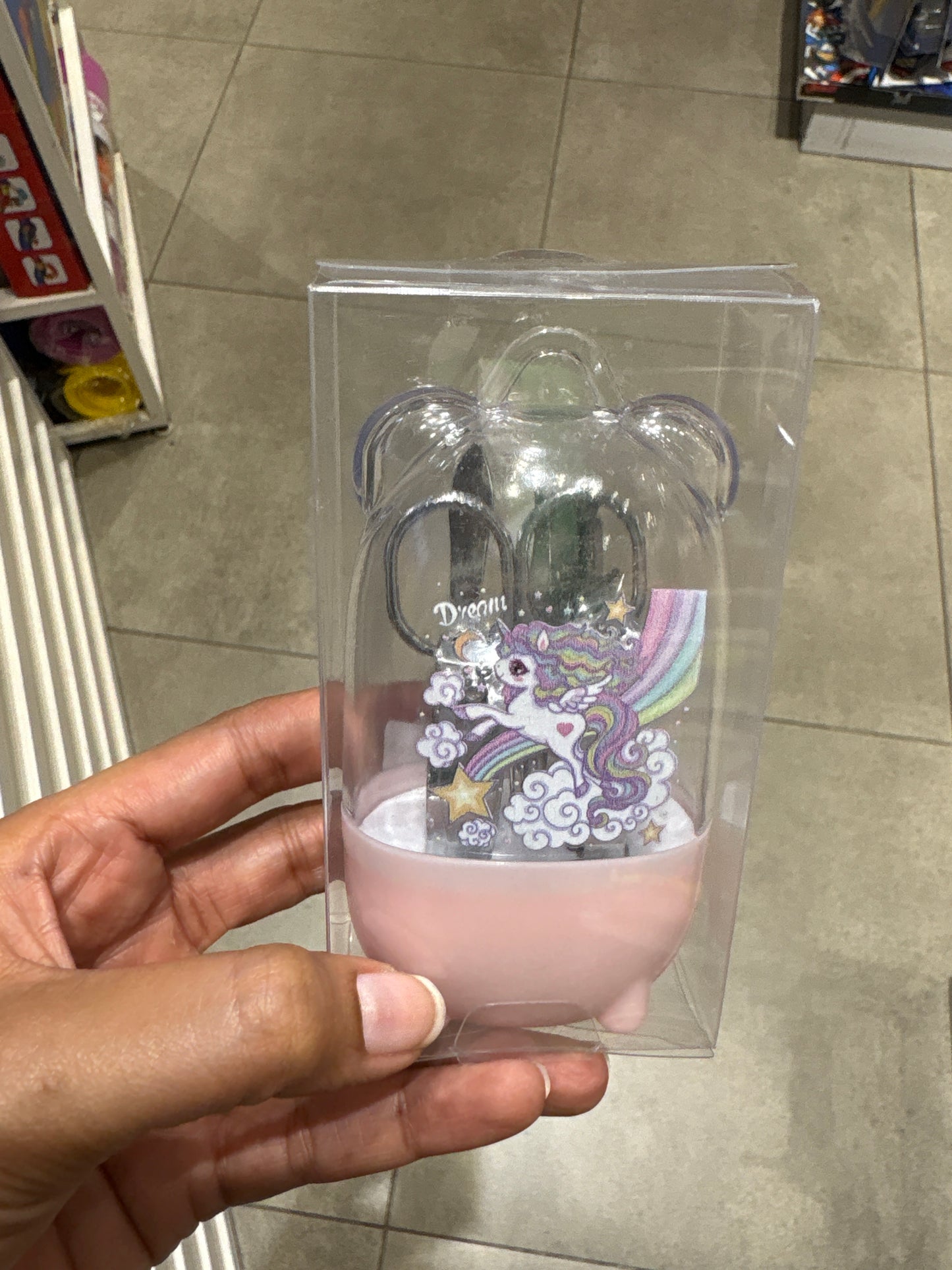 Unicorn Kids Manicure Set with Cute Bathtub Holder