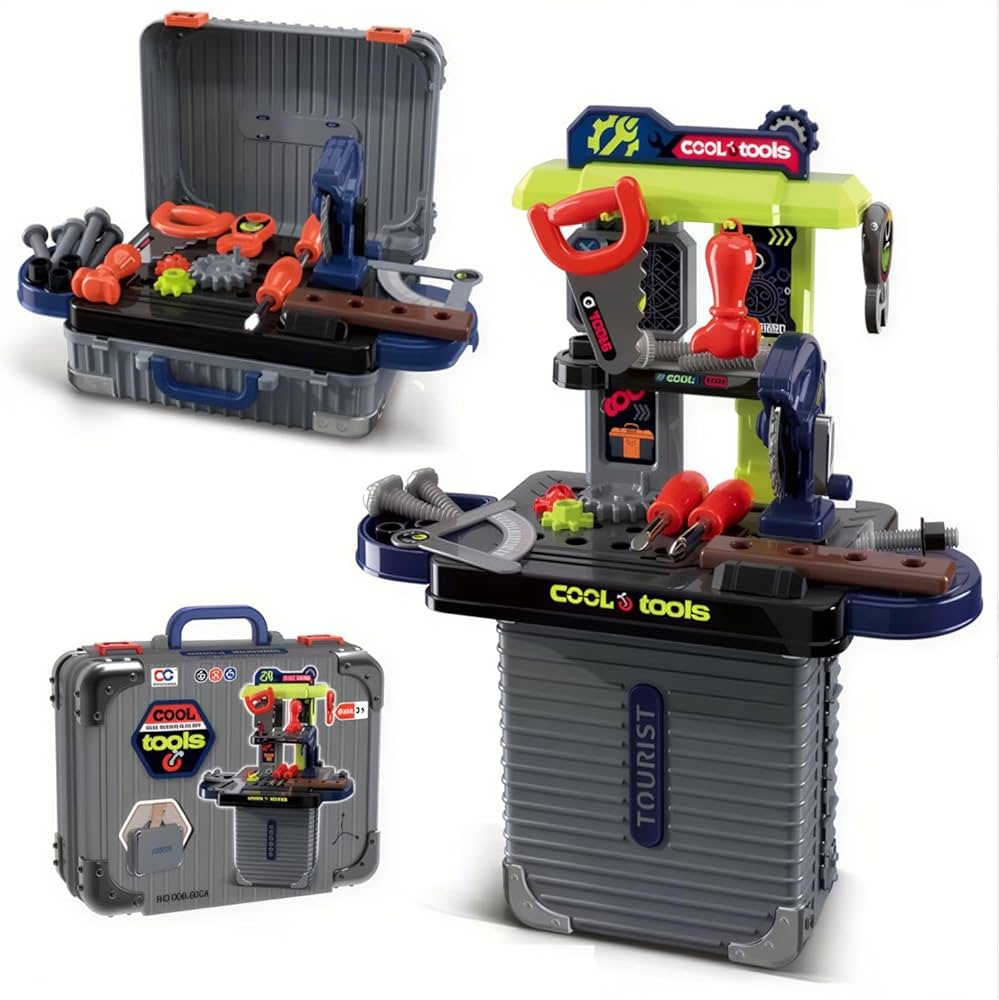 Cool Tools 3-1 Tool Kit Suitcase For Kids