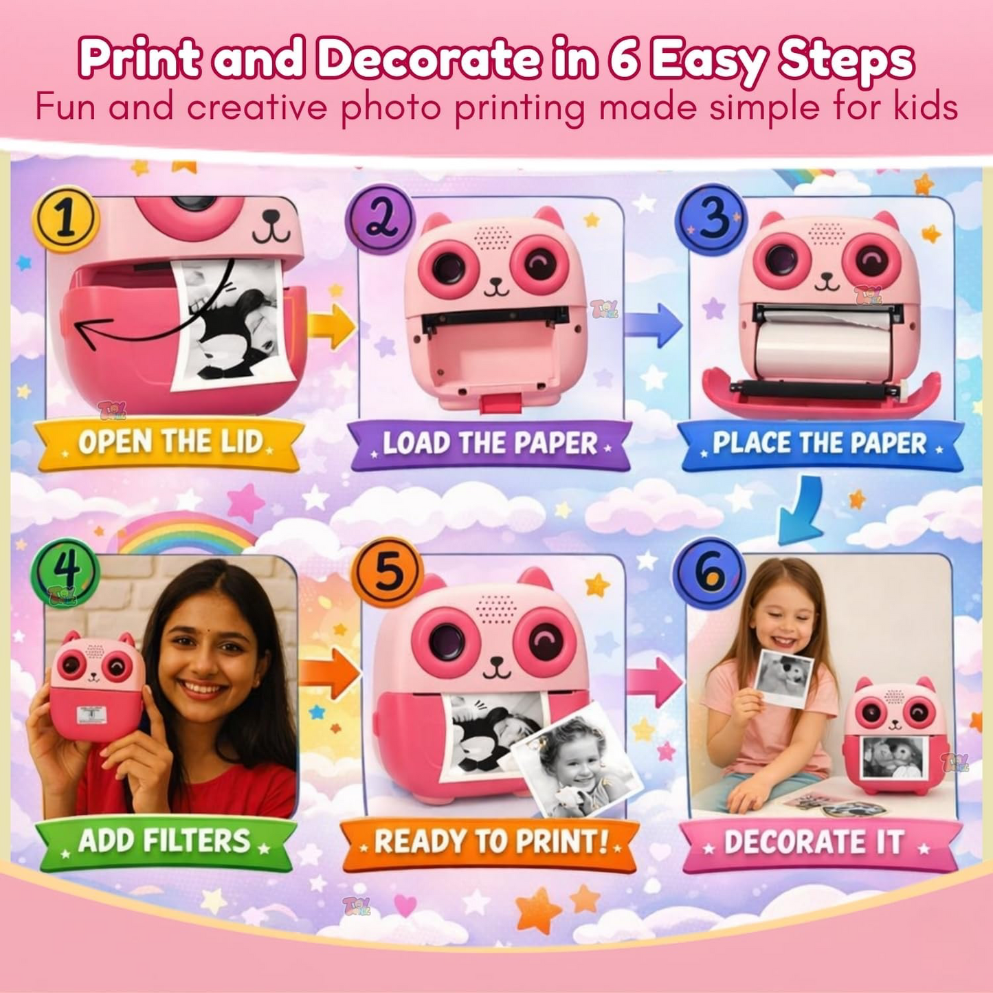 Cute Bird Digital camera with inbuilt printer