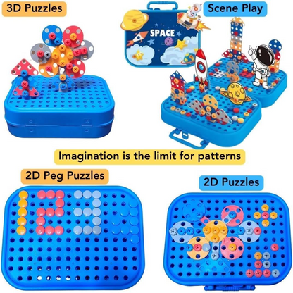 Space Self Spell Box Interesting Puzzle Set With Drill