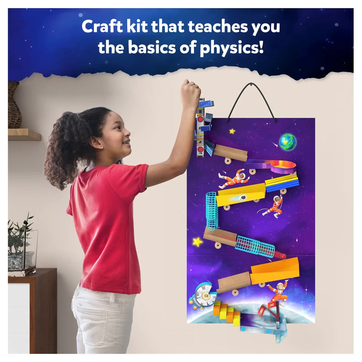Skillmatics Marble Run Craft Kit - 50+ Pieces