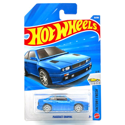 Hot Wheels Basic Mainline Car Maserati Shamal Blue