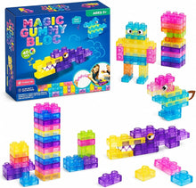 Magic Gummy Bloc – Super Soft Sensory Building Blocks Set (40 Pcs)