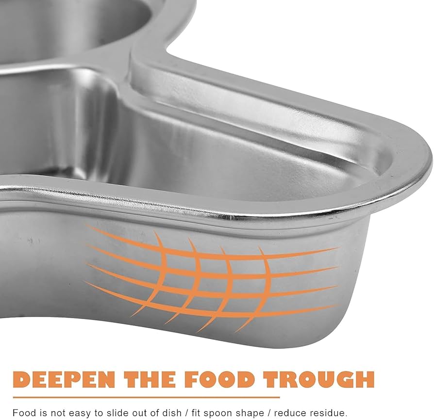 Aeroplane Shaped Stainless Steel Divided Food Plate