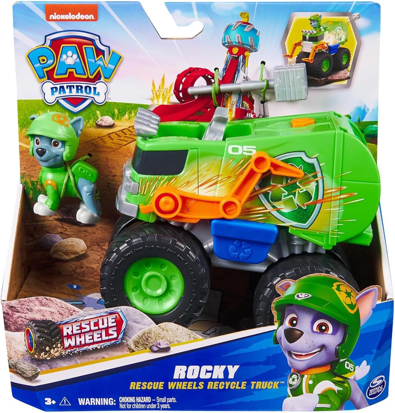 Funskool Paw  Patrol Rocky Rescue Wheels Recycle Truck