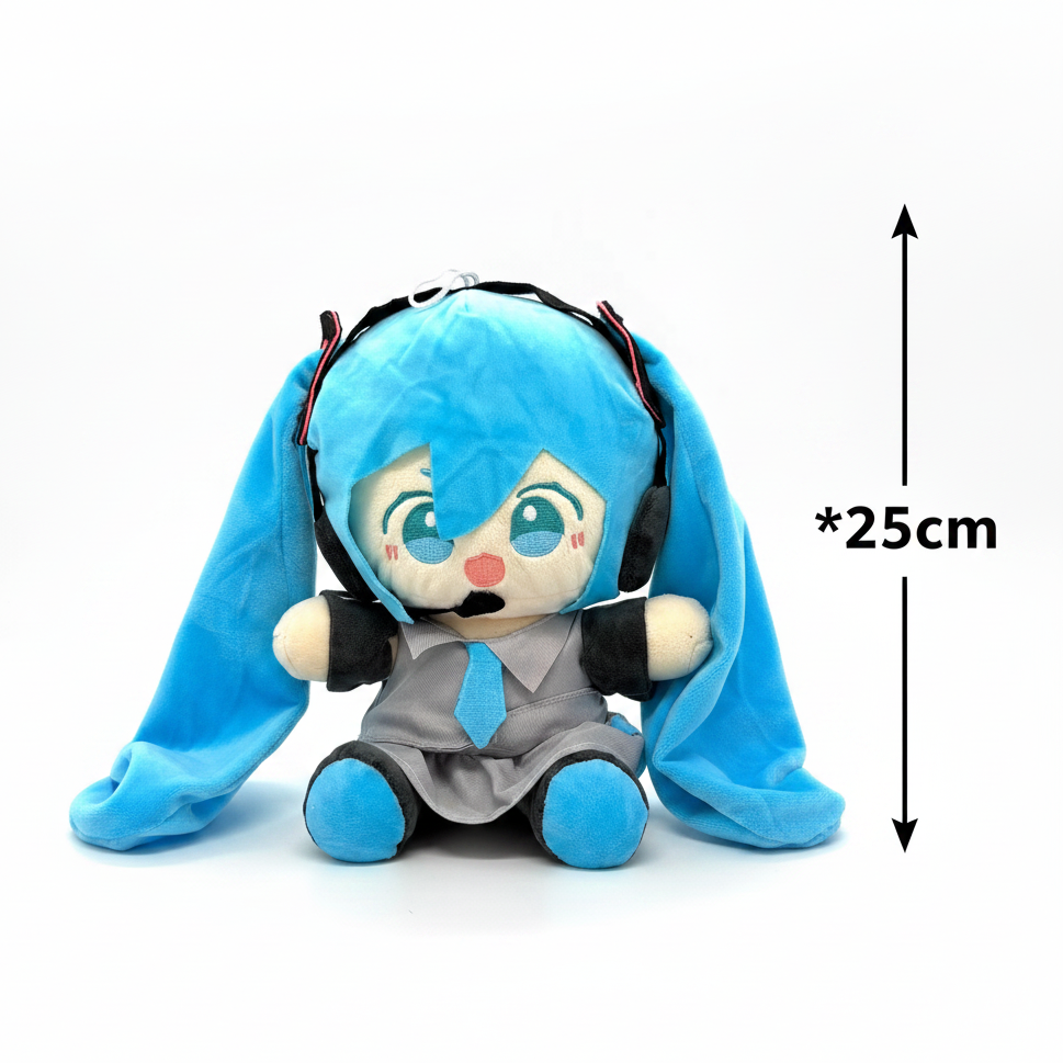 Hatsune Miku Anime Plush Doll Soft Toys 25 Cm