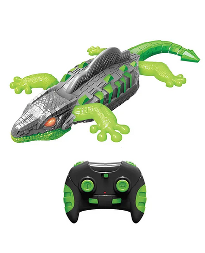 RC Wall Crawler Lizard Toy with Fluorescent Glow and 2 Game Modes