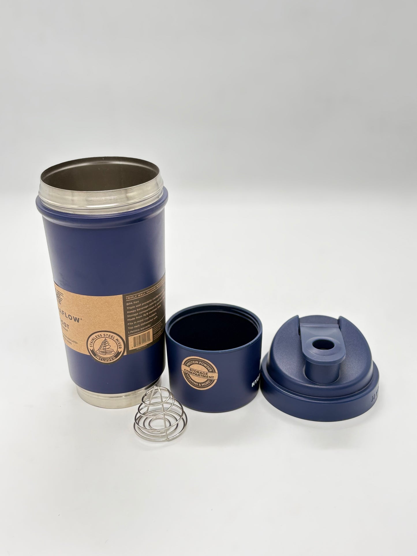 Hydraflow Boost Triple Wall Insulated Protein Shaker Bottle - 945ml