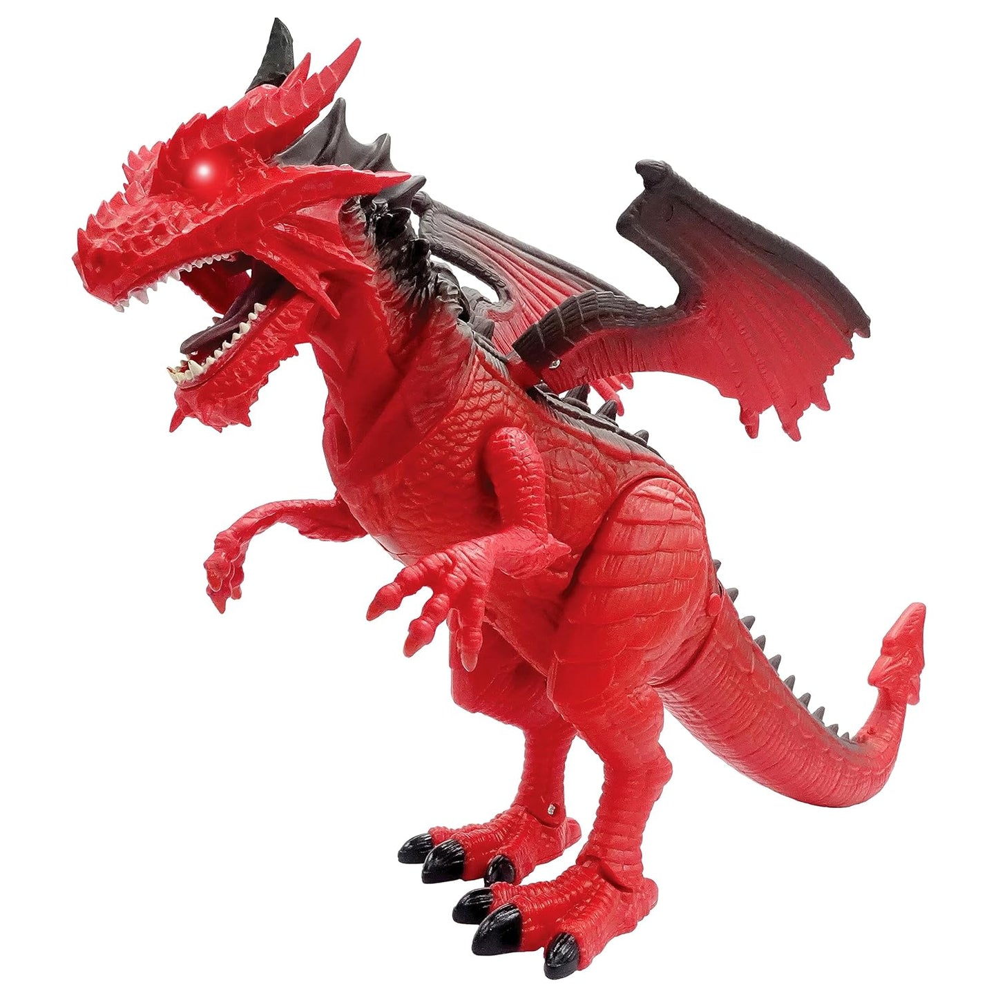 Dragon-I Mighty Megasaur Walking Dragon Toy with Lights and Sound - Red