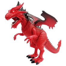 Dragon-I Mighty Megasaur Walking Dragon Toy with Lights and Sound - Red