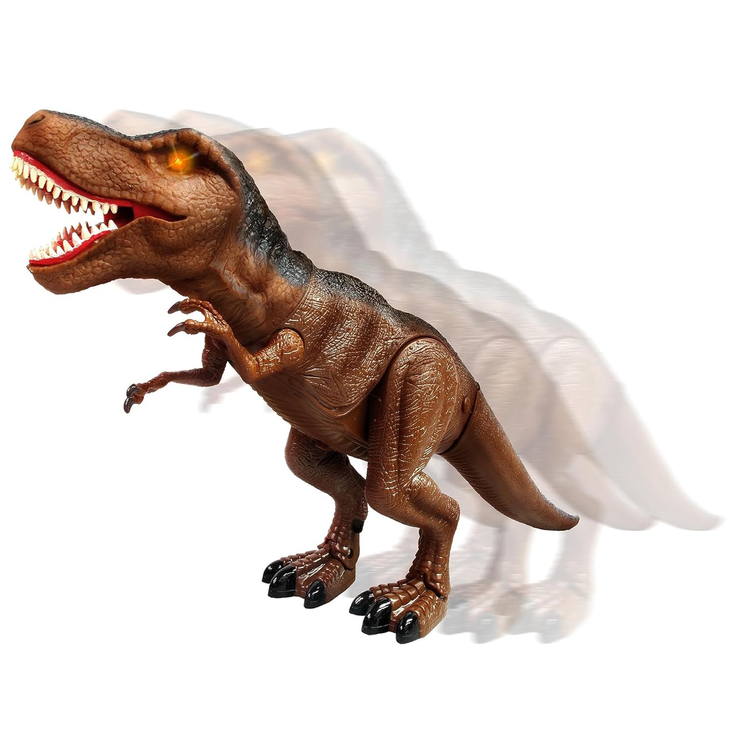 Dragon-I Mighty Megasaur Walking T-Rex Toy - Brown
