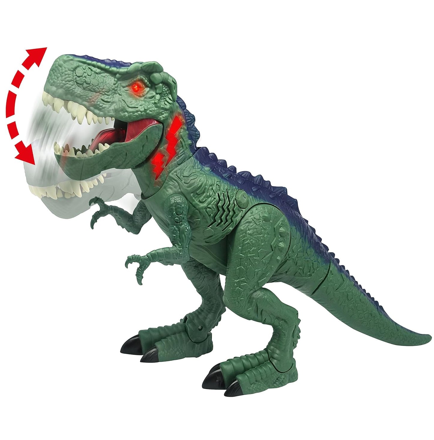 Dragon-I Mighty Megasaur Chomping Walking T-Rex Toy - Green