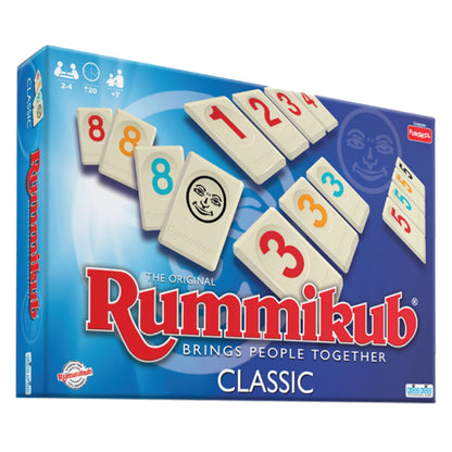 Funskool Original Rummikub Number, Classic Tile Game for Kids, 2-4 Players, Educational, Fun & Engaging, Perfect for Family Game Nights, Fast-Paced and Easy to Learn, Gift Set for Kids, Ages 7+ Years