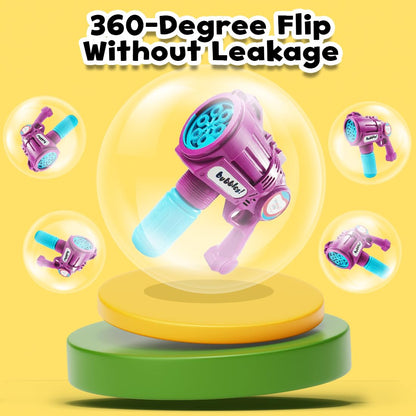 Rowan Bubble Blaster with Solution Bottle, Purple, 3Y+ | Soft Plush Toy for Kids | Cute, Safe & Gift-Friendly