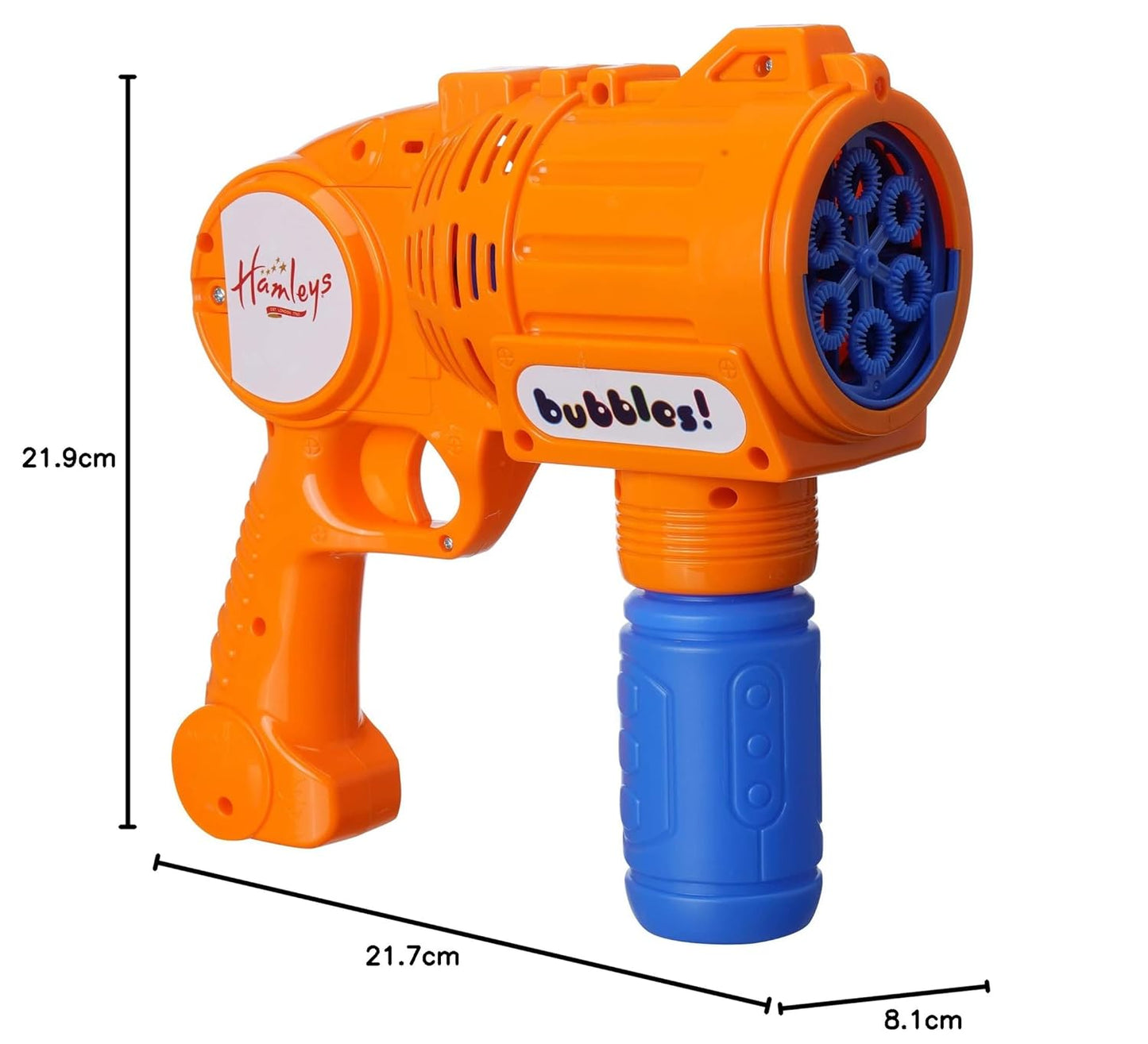 Rowan Bubble Blaster with Solution Bottle, Orange, 3Y+