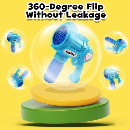 Rowan Bubble Blaster with Solution Bottle, Blue, 3Y+ | Soft Plush Toy for Kids | Cute, Safe & Gift-Friendly