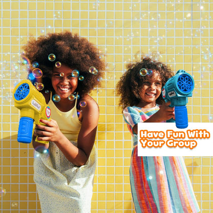 Rowan Bubble Blaster with Solution Bottle, Yellow, 3Y+