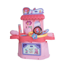 GENIE'S TOY BUS Peppa Pig Beauty Playset – Pretend Makeup & Hair Styling Toy with Mirror, Comb, Hair Clip, Dryer & Styling Tools Like Perfume & Lipstick I Official Licensed Peppa Pig Gift for Girls