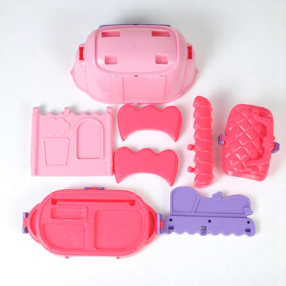 GENIE'S TOY BUS Peppa Pig Beauty Playset – Pretend Makeup & Hair Styling Toy with Mirror, Comb, Hair Clip, Dryer & Styling Tools Like Perfume & Lipstick I Official Licensed Peppa Pig Gift for Girls