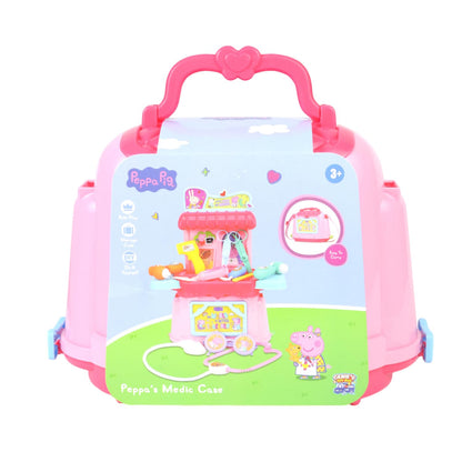 GENIE'S TOY BUS Peppa Pig Doctor Play Toyset| Official Licensed Medical Kit with Stethoscope, Thermometer & Accessories | Pretend Play Toy for Girls & Boys | Ages (3+)