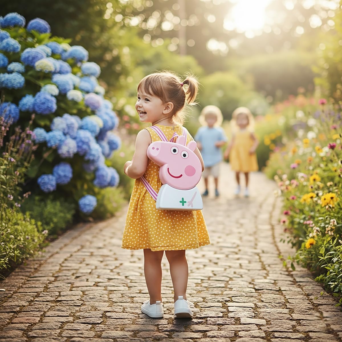 GENIE'S TOY BUS Peppa Pig Doctor Case Playset | Official Licensed Medical Kit with Stethoscope, Thermometer &15+ Accessories | Pretend Play Toy for Girls & Boys | Ages (3+) I Set for Kids