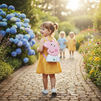 GENIE'S TOY BUS Peppa Pig Doctor Case Playset | Official Licensed Medical Kit with Stethoscope, Thermometer &15+ Accessories | Pretend Play Toy for Girls & Boys | Ages (3+) I Set for Kids